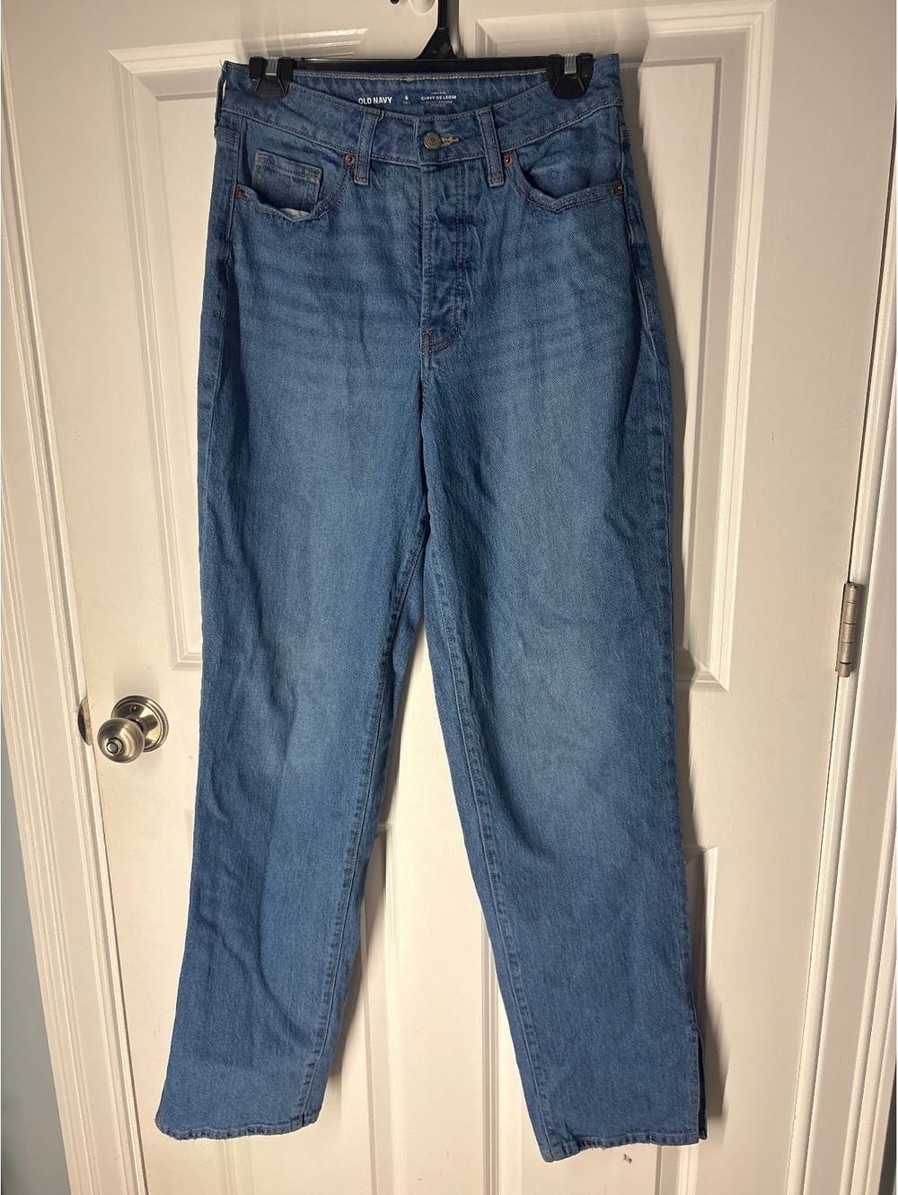 Boho Retro Streetwear Old Navy Curvy OG Loose High Rise Size 6 Tall Jeans